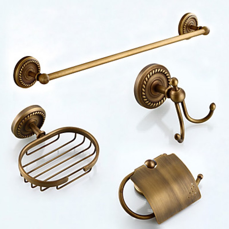solid brass Bathroom Accessories Set,Robe hook,Paper Holder,Towel Bar,Soap  basket,bathroom sets,YT-10600-5 - AliExpress